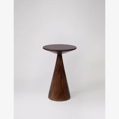 Marks & Spencer Swoon Figura Acacia Wood Side Table Dark Brown