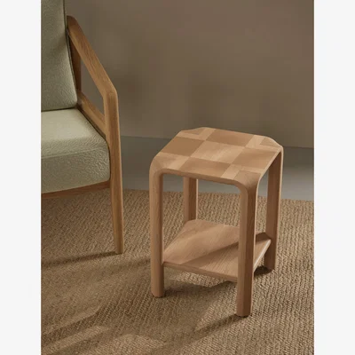 Marks & Spencer M&S Collection Check Side Table - Oak, Oak