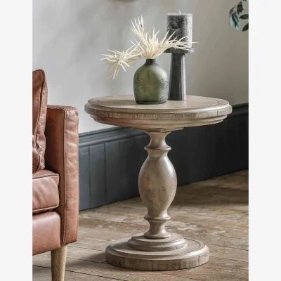 Marks & Spencer Gallery Direct Vancouver Round Wood Side Table Natural