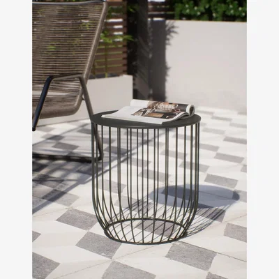 Marks & Spencer M&S Lois Side Table - Dark Grey, Dark Grey