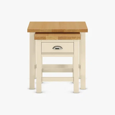 Marks & Spencer Padstow Nest Tables Cream