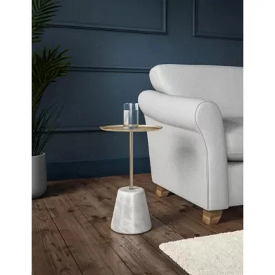 Marks & Spencer M&S Charleston Side Table - Polished Brass, Polished Brass