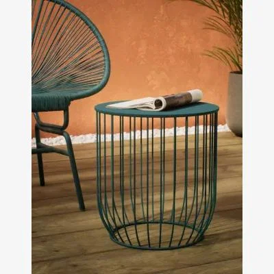 Marks & Spencer M&S Lois Side Table - Soft Teal, Soft Teal,Dark Grey