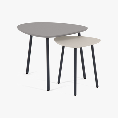 Made.com Nyla Nesting Tables, Tonal Grey