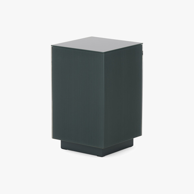 Made.com Cosmo Side Table, Grey Glass