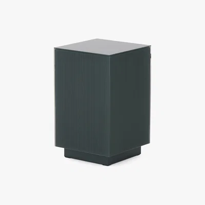 Made.com Cosmo Side Table, Grey Glass