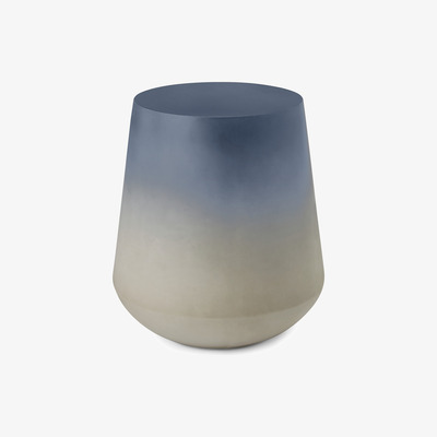 Made.com Kugel Garden Side Table, Blue Concrete