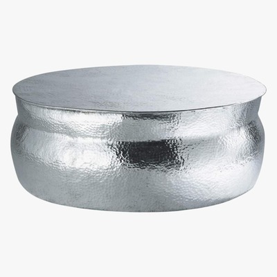Maisons du Monde Hammered Aluminium Coffee Table Nomade