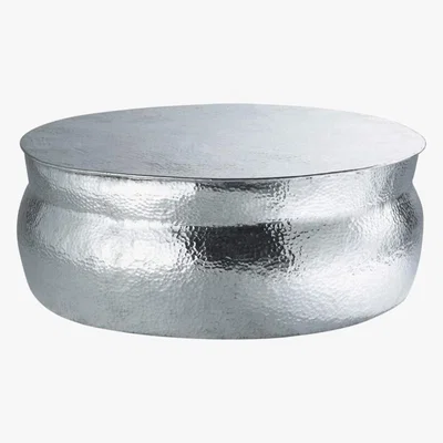Maisons du Monde Hammered Aluminium Coffee Table Nomade