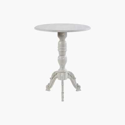 Maisons du Monde Aged Effect Grey Pedestal Table