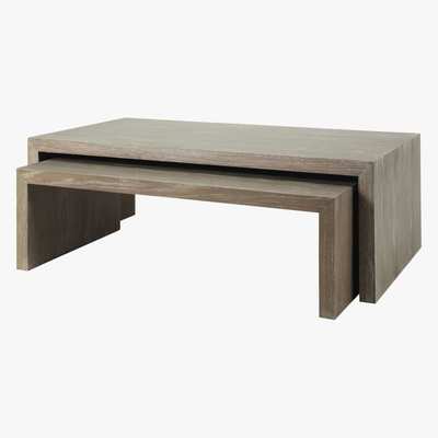 Maisons du Monde Grey Nested Tables Baltic