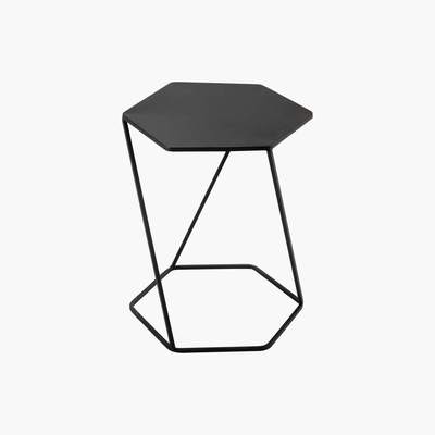 Maisons du Monde CURTIS metal side table in black W 45cm