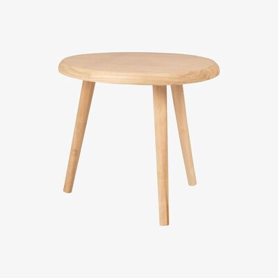 Maisons du Monde Oval paulownia side table