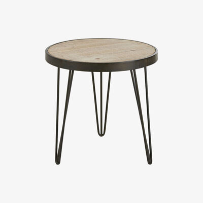 Maisons du Monde Tripod side table in black metal