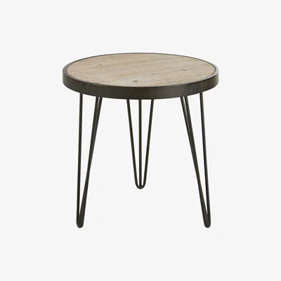 Maisons du Monde Tripod side table in black metal