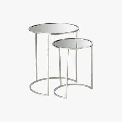 Maisons du Monde 2 Mirror Nesting End Tables