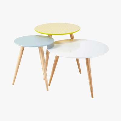 Maisons du Monde Nest of Vintage Tables Fjord
