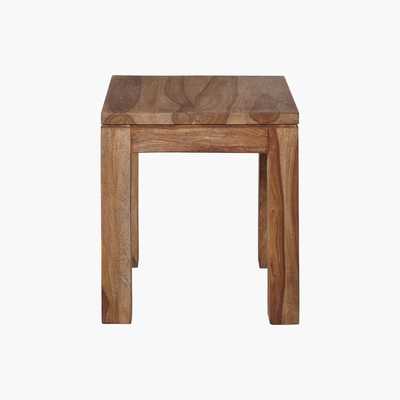 Maisons du Monde Solid Sheesham Wood Side Table Stockholm