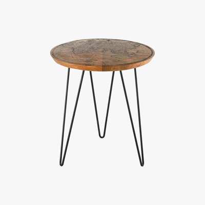 Maisons du Monde World Map Print End Table