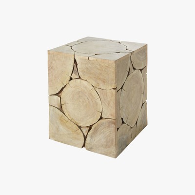 Maisons du Monde Albizia Wood Side Table