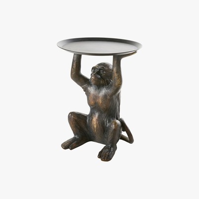 Maisons du Monde Brown Monkey Side Table