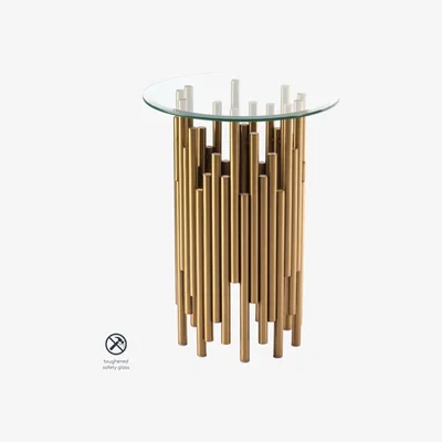 My Furniture Rubell Brass Side Table