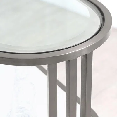 My Furniture Aria Side Table Silver