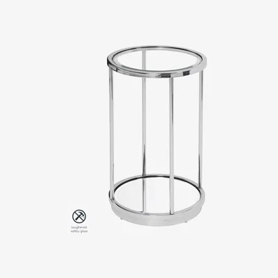 My Furniture Rippon Silver Circular Side Table