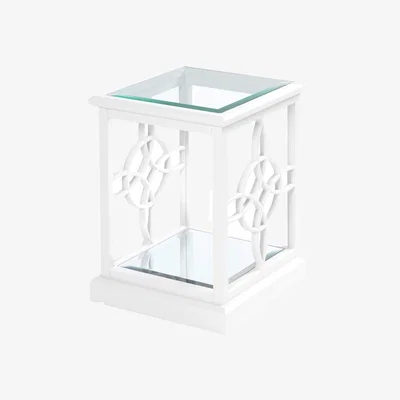 My Furniture Etienne White Side Table 