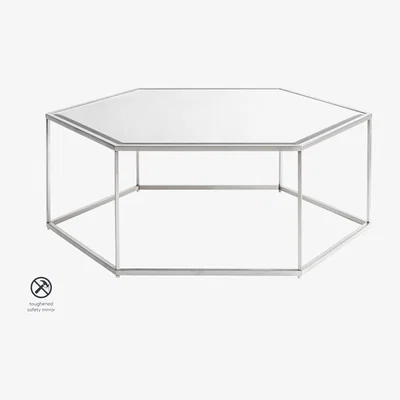 My Furniture Alveare Silver Coffee Table