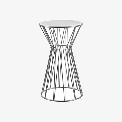 My Furniture Mali Silver Side Table
