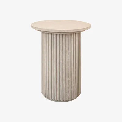 My Furniture Ophelia Washed Grey Oak Side Table