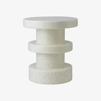 Made in Design End table Bit Stack plastic material / Side table - 100% recycled plastic / Ø 36 cm - Normann Copenhagen