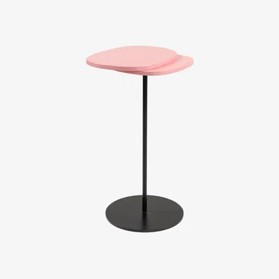 Made in Design Tallulha End table wood pink / 30 x 27.5 x H 52 cm - Lacquered wood - POPUS EDITIONS