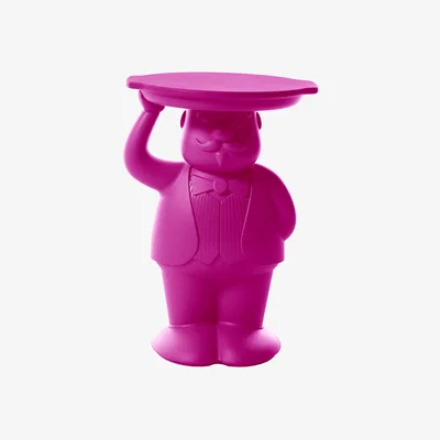 Made in Design End table Ambrogio plastic material / 42.5 x 38.5 x H 60.5 cm - Polyethylene - Slide
