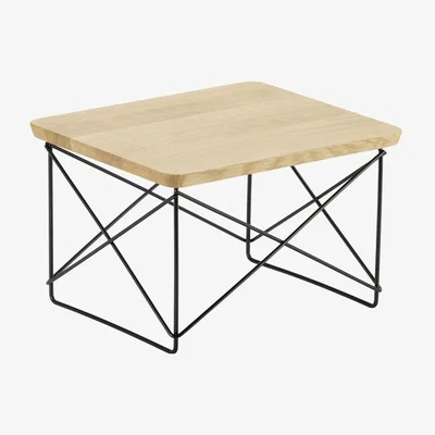 Made in Design Occasional Table LTR End table - / By Charles & Ray Eames, 1950 by Vitra Natural wood