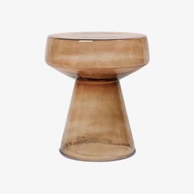 Made in Design Clara End table glass brown / Ø 39 x H 44 cm - BROSTE COPENHAGEN