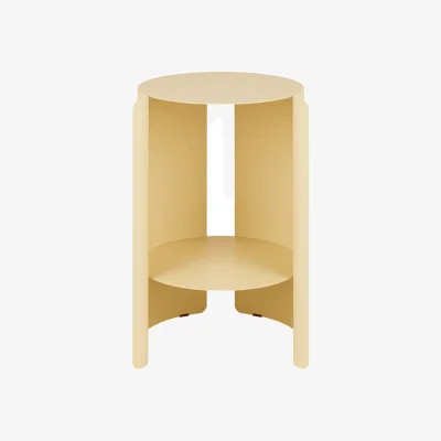 Made in Design Wa End table metal yellow / Ø 32 x H 50 cm - NOO.MA