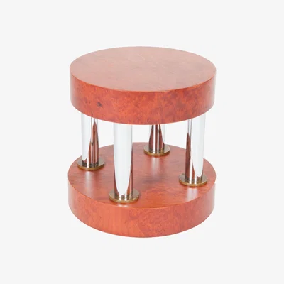 Made in Design Hyatt End table by Memphis Milano Brown/Natural wood