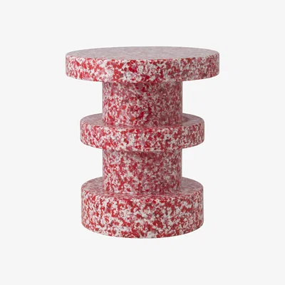 Made in Design End table Bit Stack plastic material / Side table - 100% recycled plastic / Ø 36 cm - Normann Copenhagen