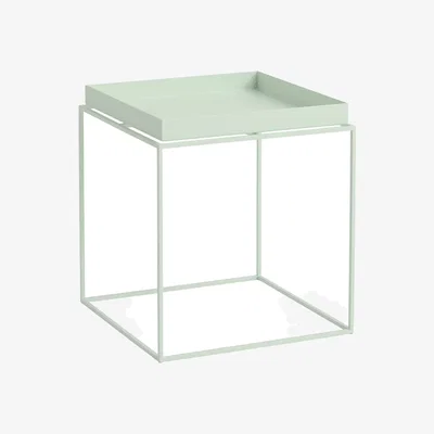 Made in Design Tray End table metal green / 40 x 40 x H 44 cm - Hay