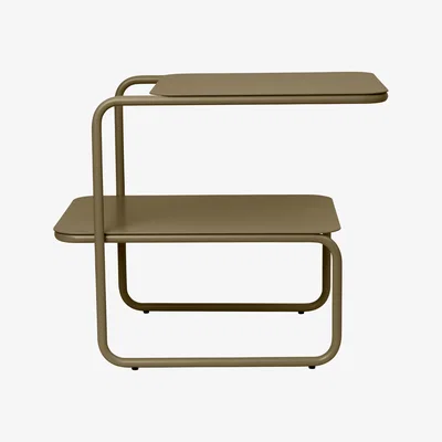 Made in Design Level End table - / 55 x 35 cm - Metal by Ferm Living Green