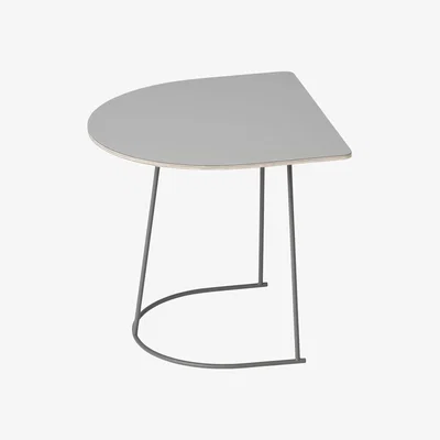 Made in Design Airy Half End table - 44 x 39 cm by Muuto Grey