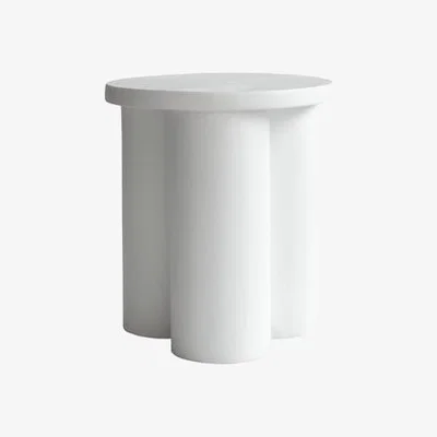 Made in Design Big Foot Tall End table composite material white / Ø 45 x H 51 cm - 101 COPENHAGEN