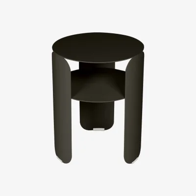 Made in Design Bebop End table metal brown / Ø 35 x H 45 cm - Fermob