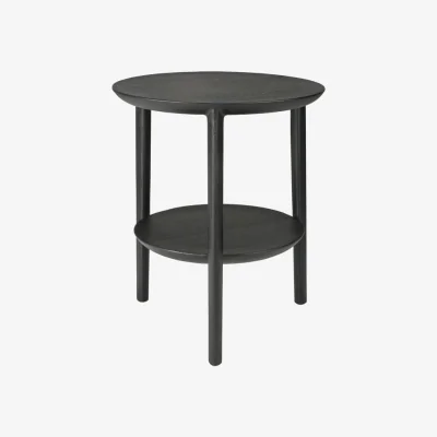 Made in Design Bok End table wood black / Ø 43 x H 50 cm - Ethnicraft