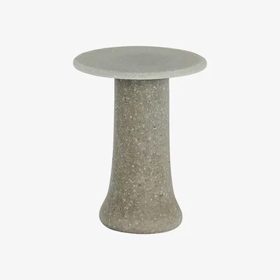 Made in Design Babar End table glass grey / Ø 42 x H 51 cm - 100% recycled / Handmade - Glas Italia