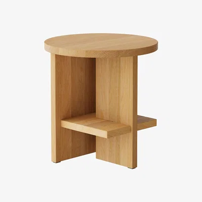 Made in Design Tee End table natural wood / Ø 40 x H 42.5 cm