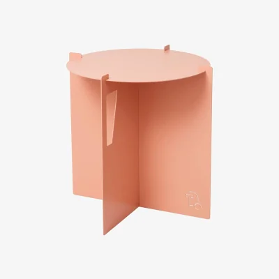 Made in Design Cruz End table metal pink / Stool - Ø 44 x H 44 cm - ATELIER DOBRA