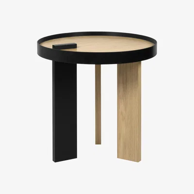 Made in Design Tokyo End table - / Wood & Metal - Ø 50 x H 50 cm by POP UP HOME Natural wood